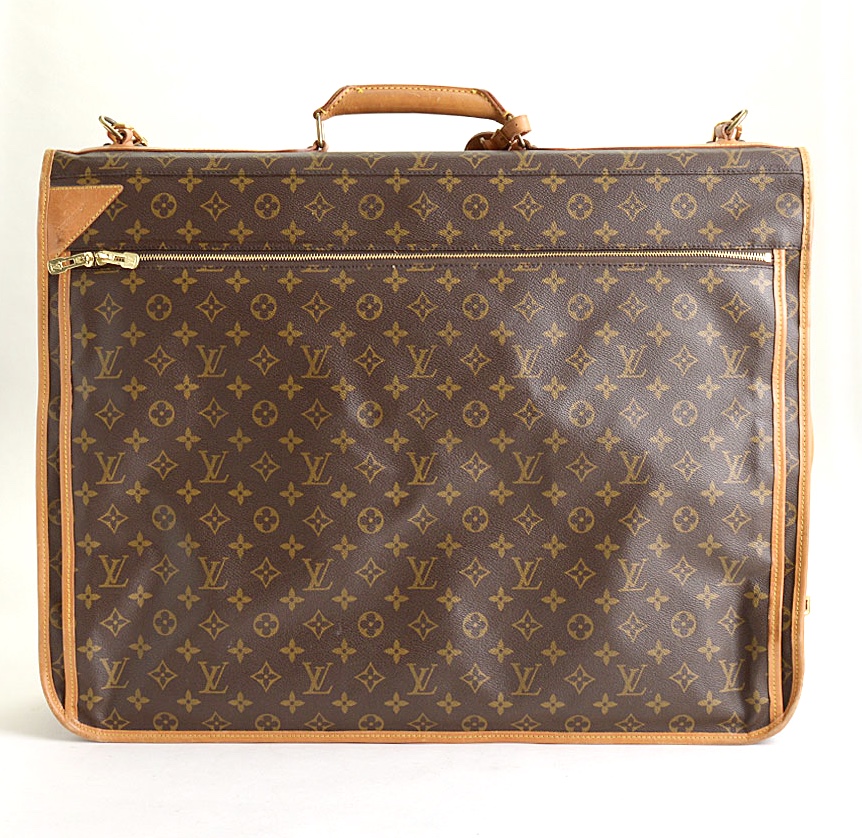 Louis Vuitton // Brown Monogram Portable Bandoulière Garment Bag