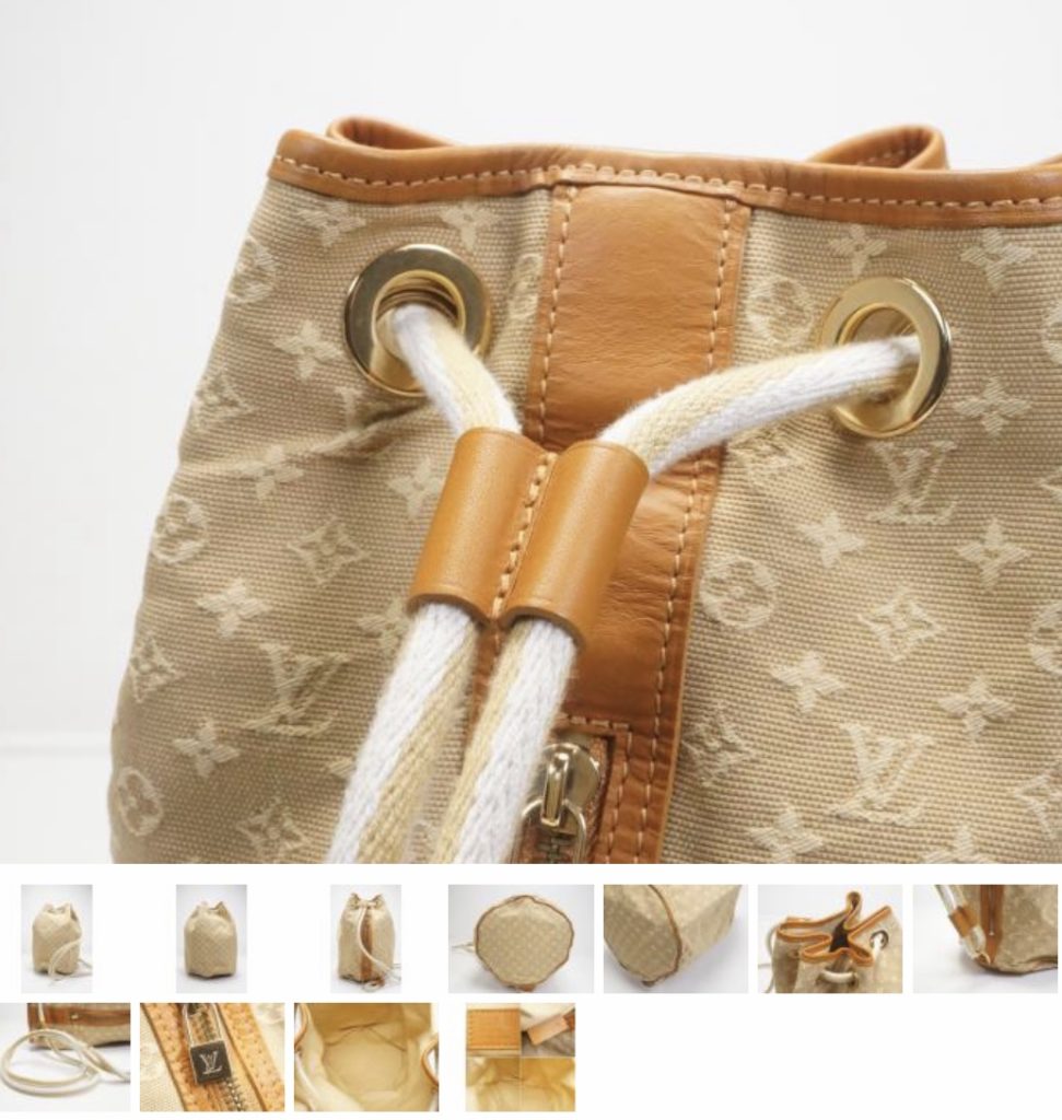 Louis Vuitton Monogram Mini Lin Betsy Beige Backpack