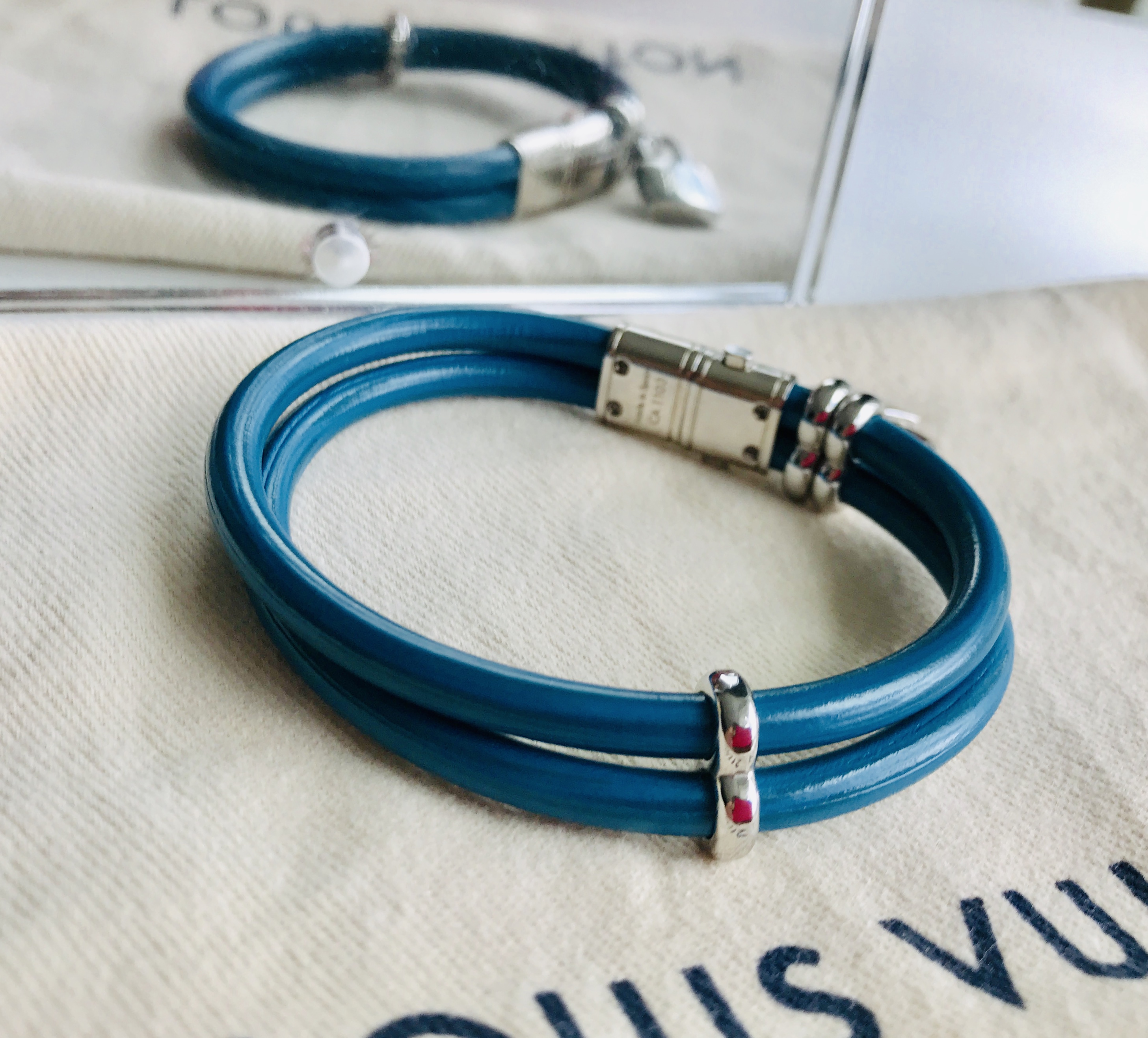 Louis Vuitton Keep it Twice Sapphire Charm Bracelet