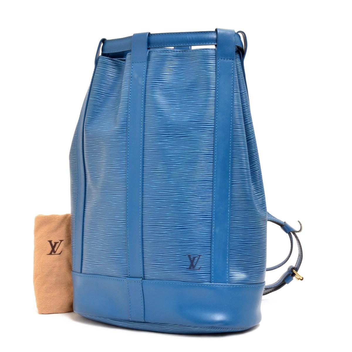 Louis Vuitton, Bags, Beautiful Louis Vuitton Randonnee Gm Backpack  Shoulder Bag With Pouch