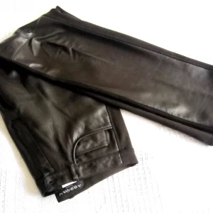 Absolu Brown Leather Pants / Medium