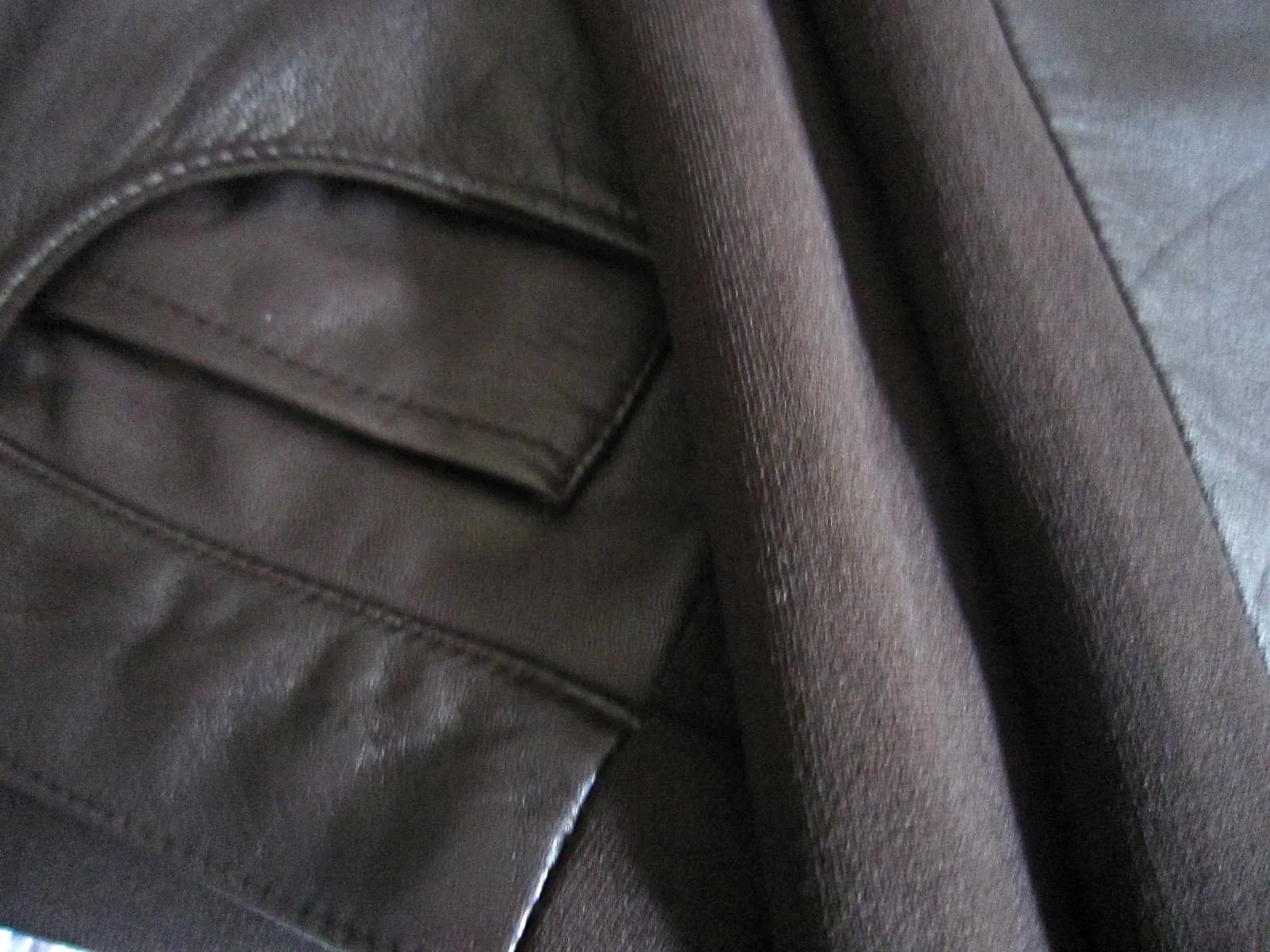 Absolu Brown Leather Pants / Medium — image 4