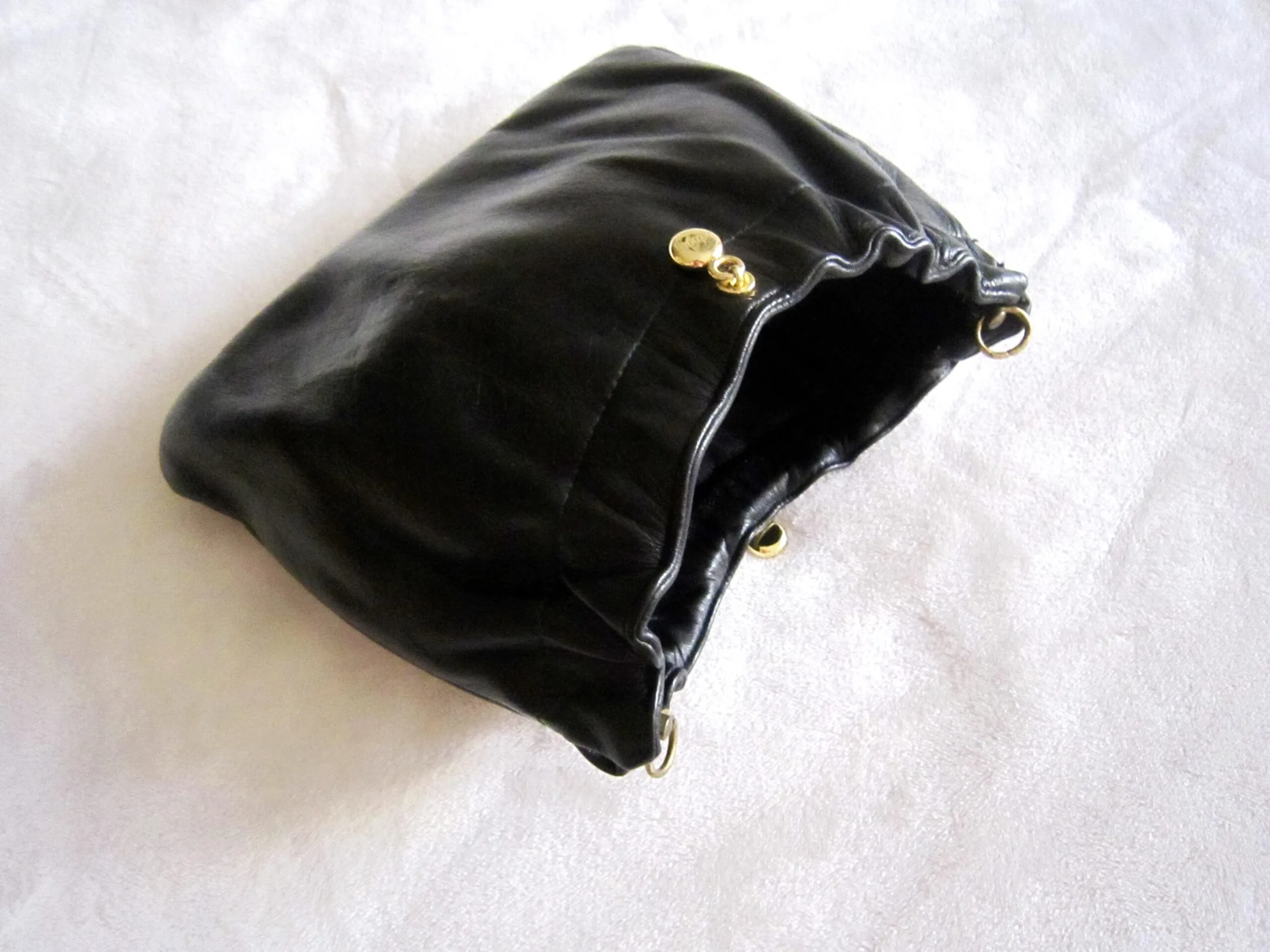 Ande Black Leather Chain Crossbody Bag — image 3