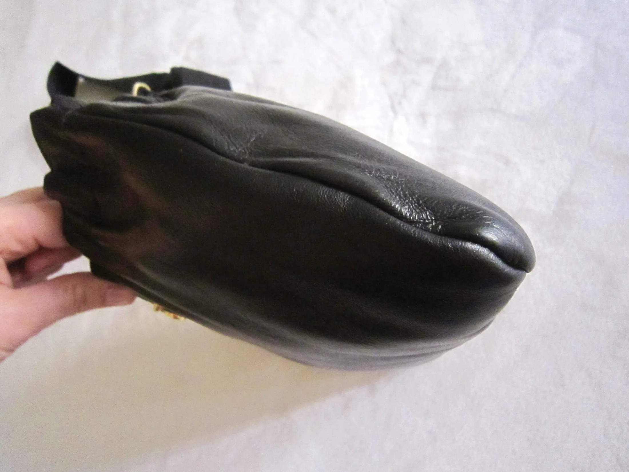 Ande Black Leather Chain Crossbody Bag — image 5