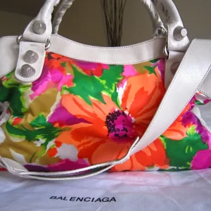 Balenciaga Floral Multicolor Handbag