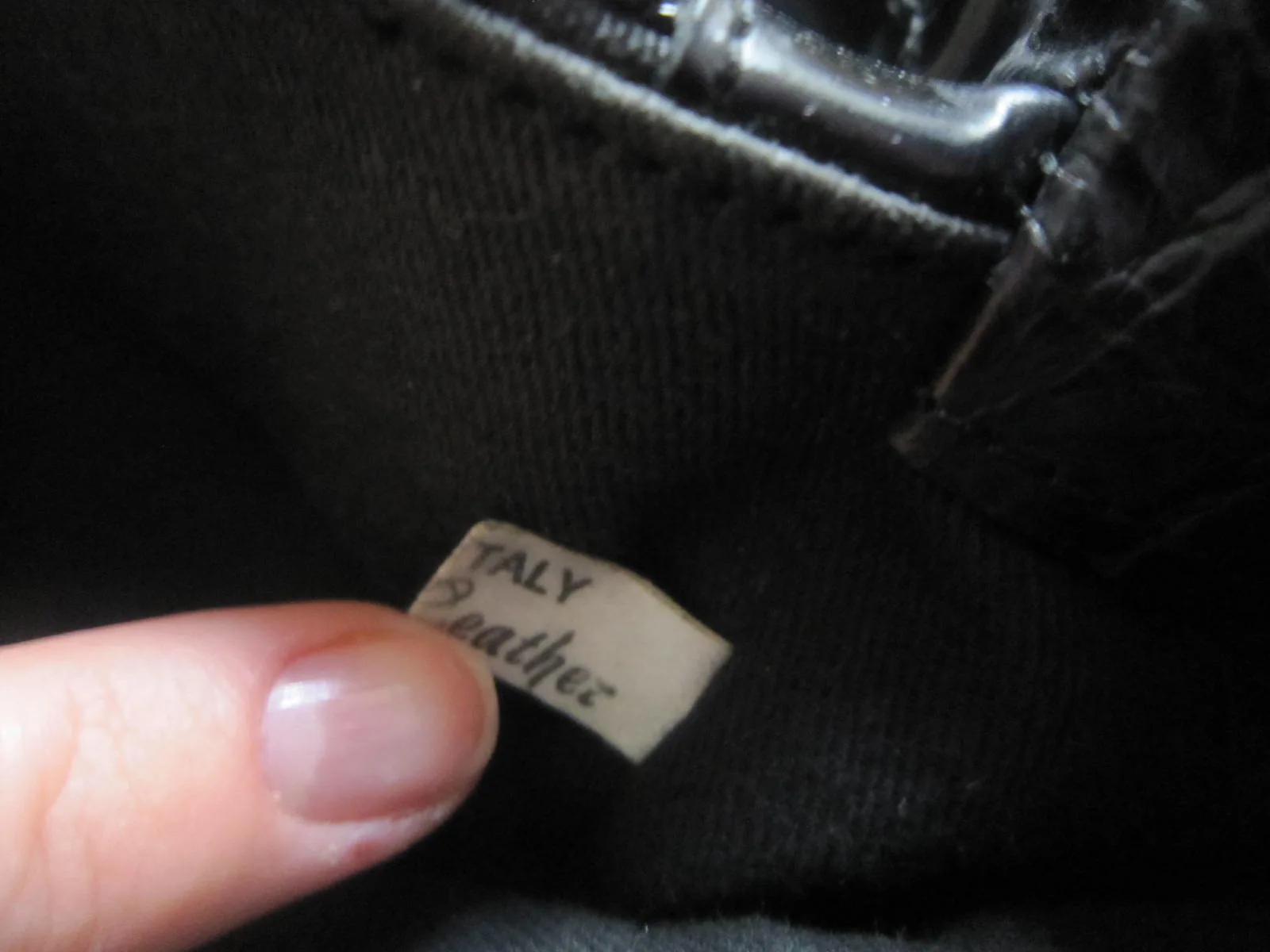 Browns Couture Black Croc Leather Tote — image 7