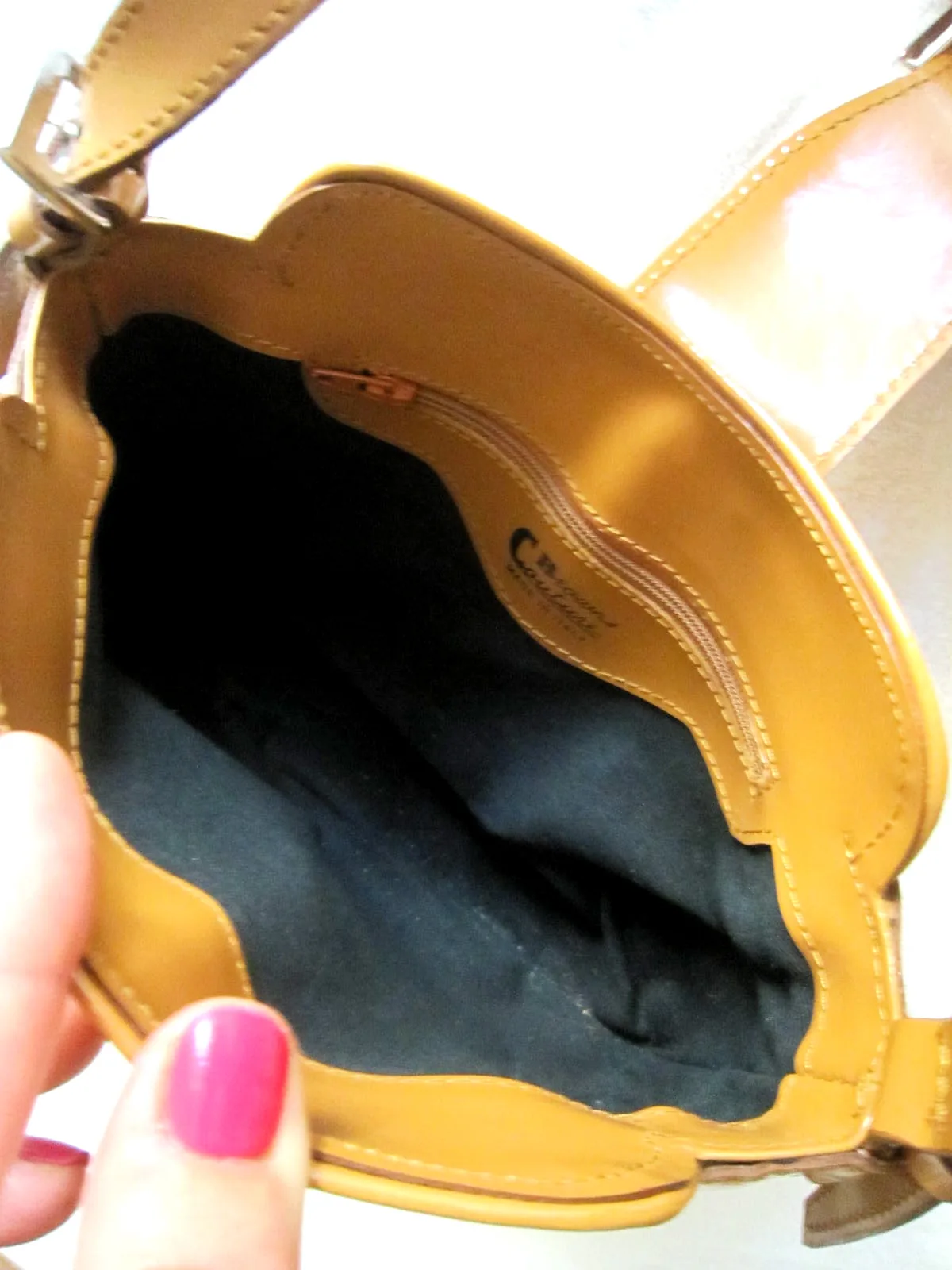 Browns Couture Mustard Leather Shoulder Bag — image 6