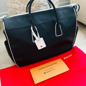 Bally Thyra Leather Weekend Duffel Handbag