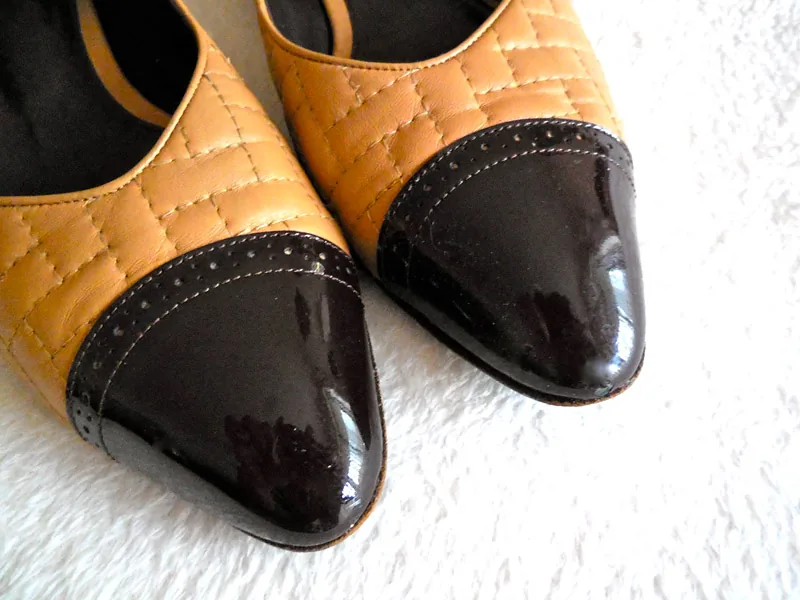 Bally Beige Quilted Two-tone Leather Ballet Pumps — image 4