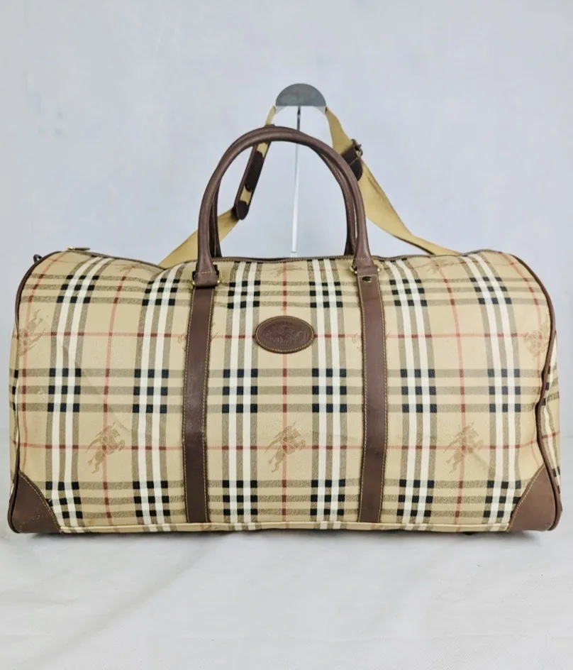 Burberry Haymarket Check Duffel Bag