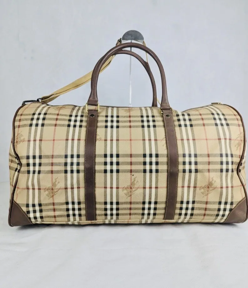 Burberry Haymarket Check Duffel Bag — image 4