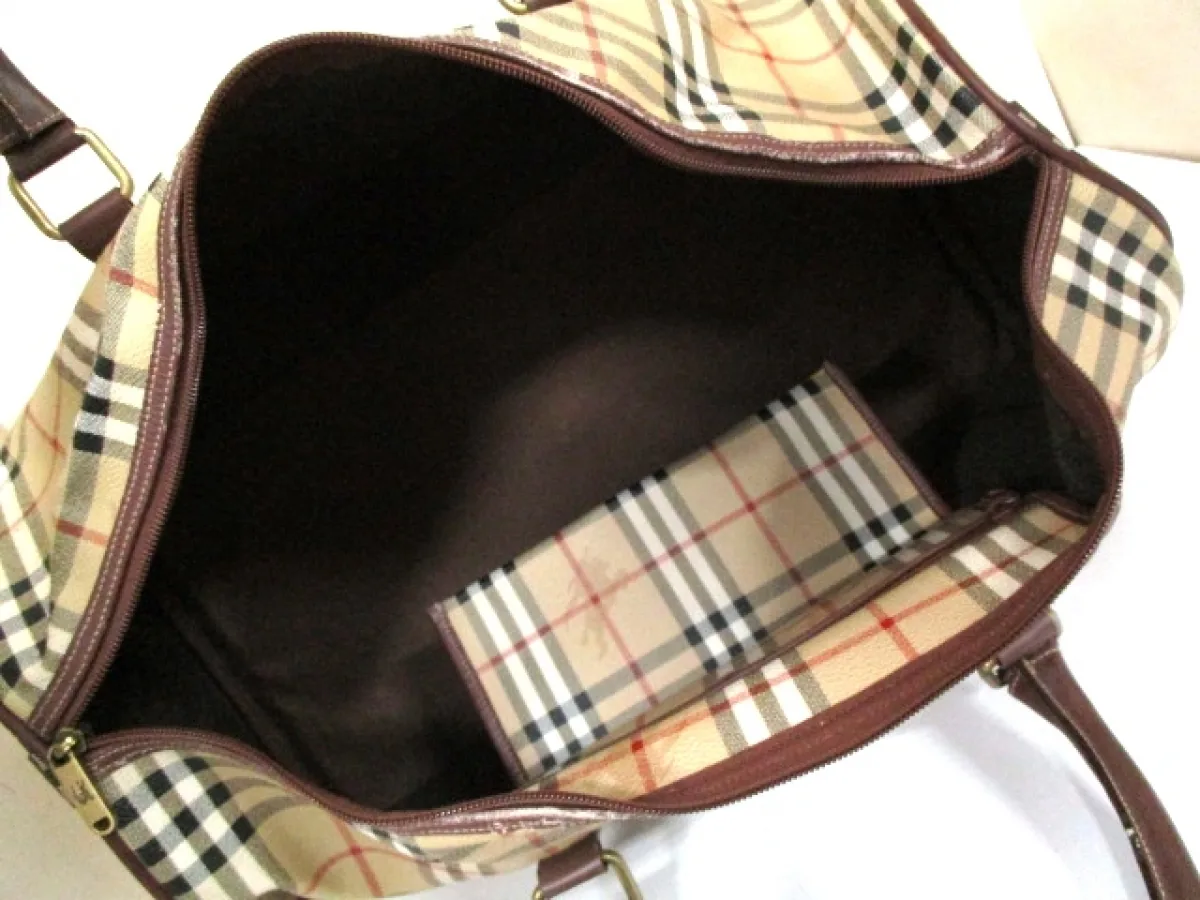 Burberry Haymarket Check Duffel Bag — image 11