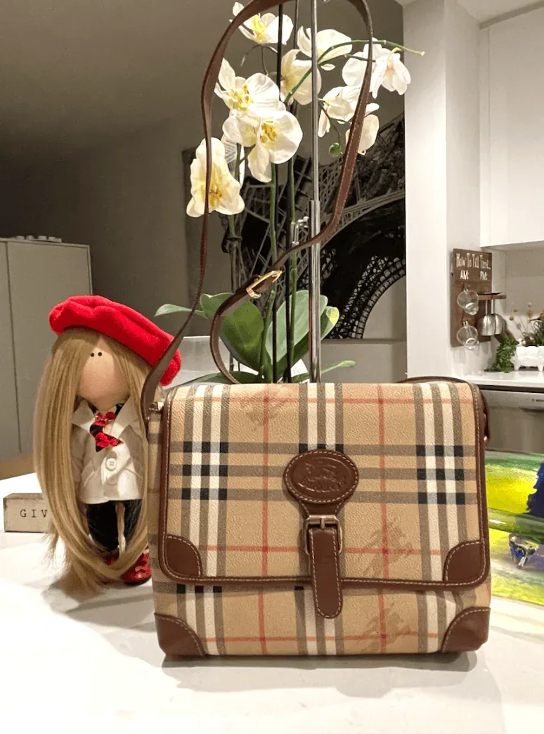 Burberry Haymarket Check Messenger Bag