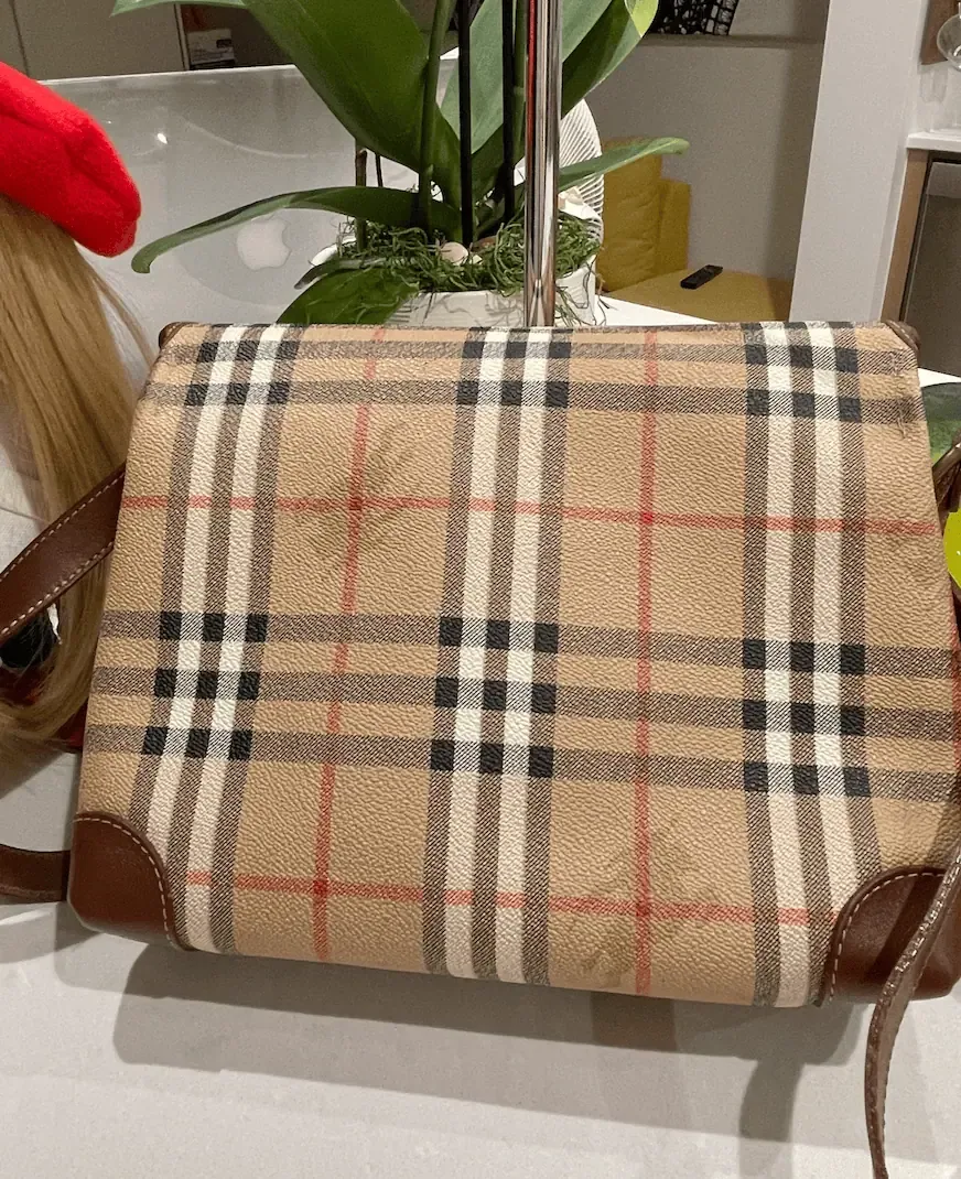 Burberry Haymarket Check Messenger Bag — image 2