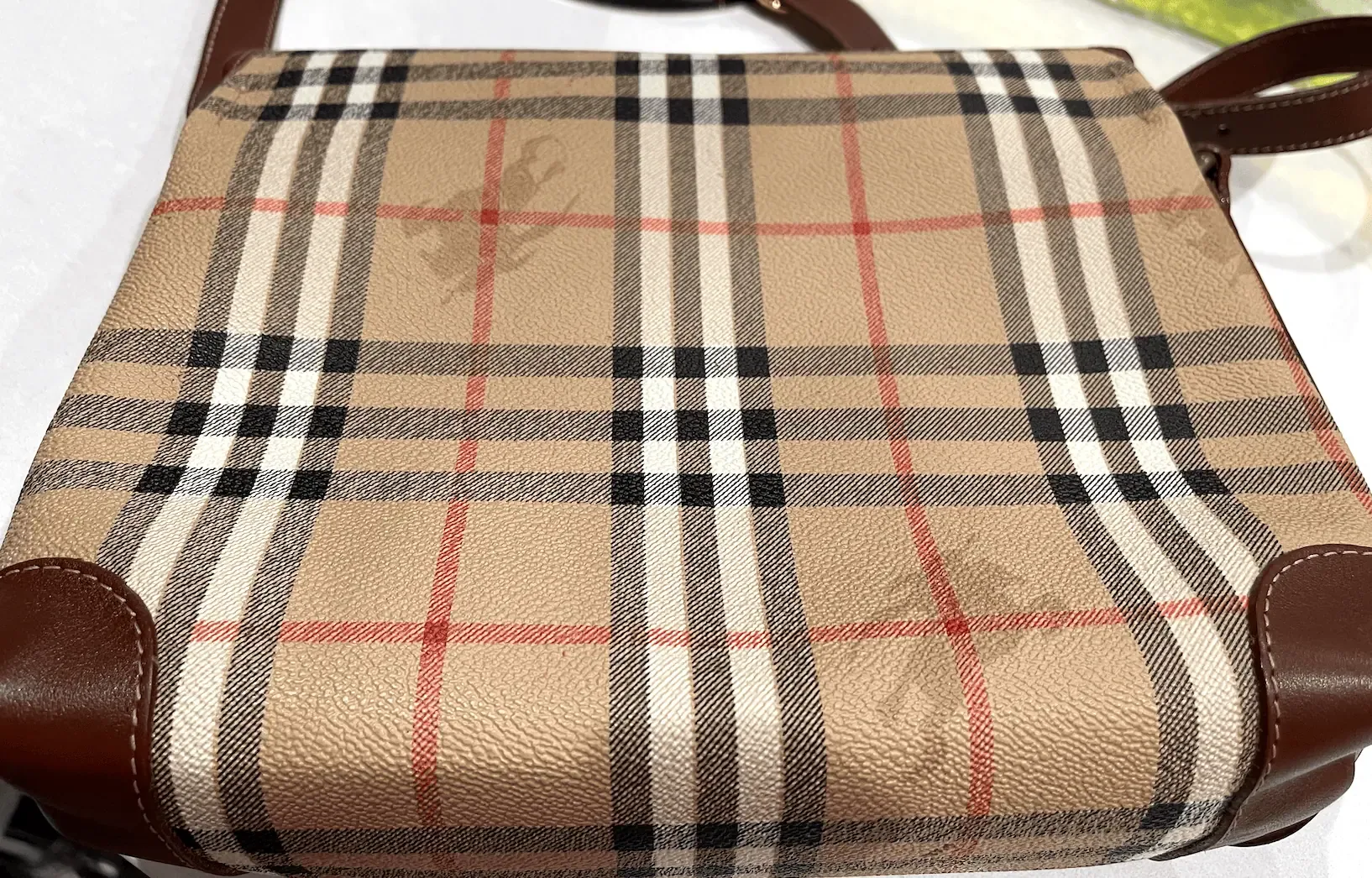 Burberry Haymarket Check Messenger Bag — image 3