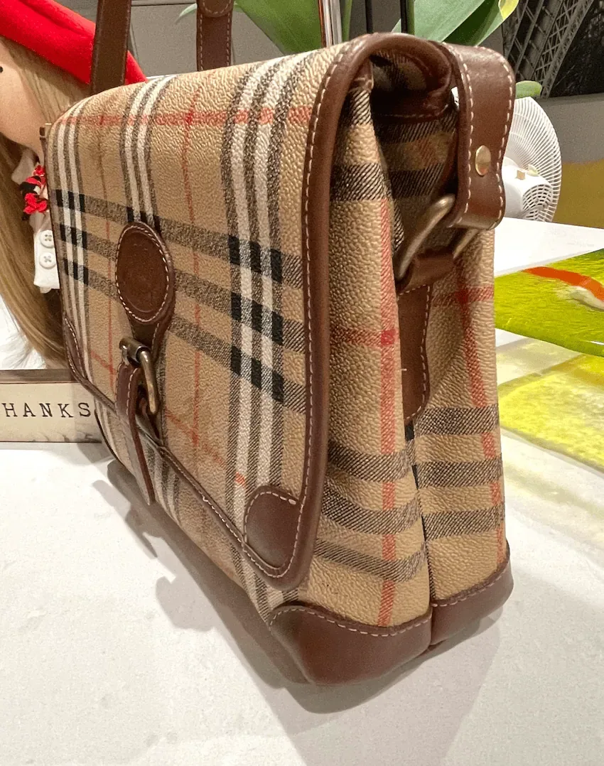 Burberry Haymarket Check Messenger Bag — image 4