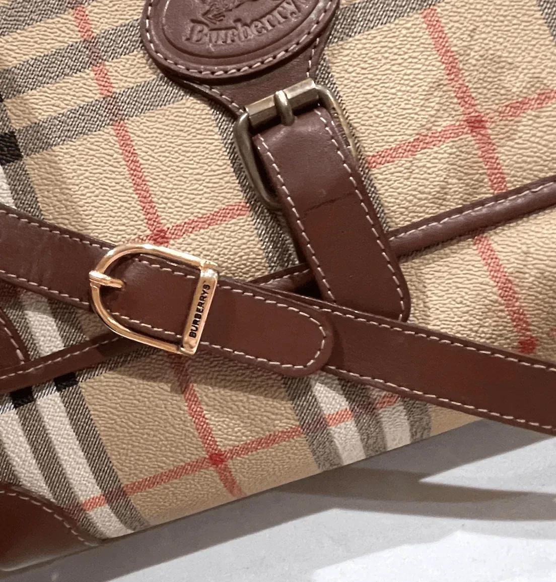 Burberry Haymarket Check Messenger Bag — image 6