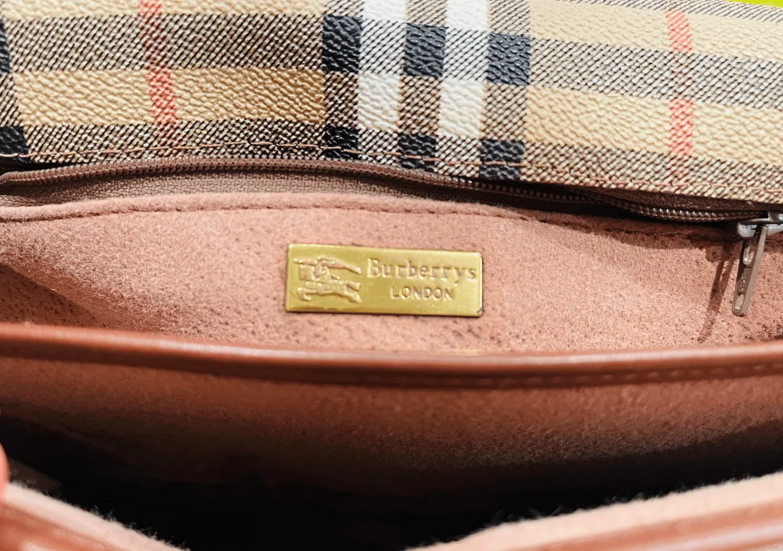 Burberry Haymarket Check Messenger Bag — image 10