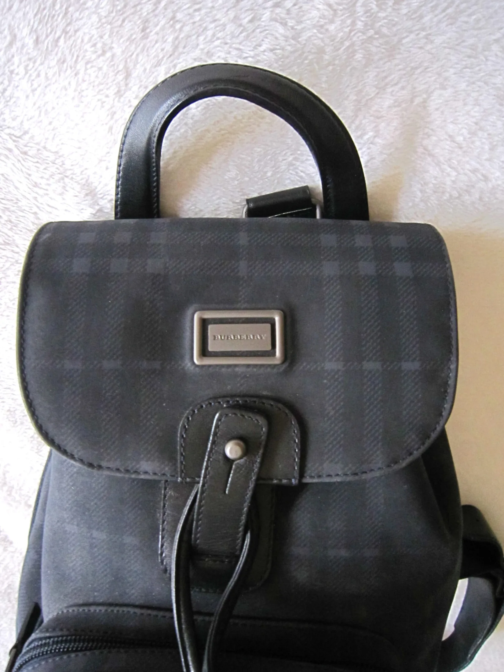 Burberry Nova Check Blue Classic Backpack — image 2