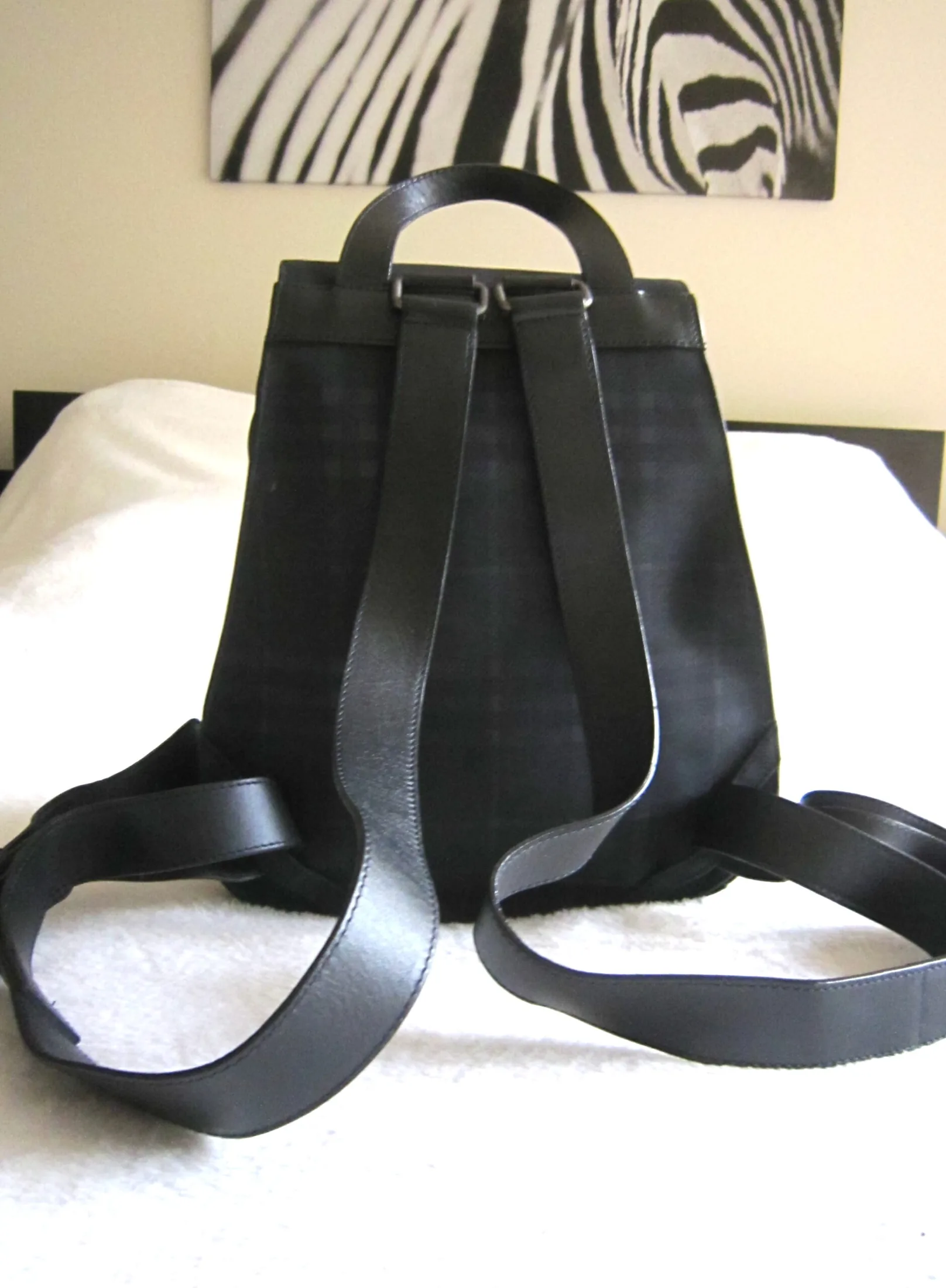 Burberry Nova Check Blue Classic Backpack — image 4