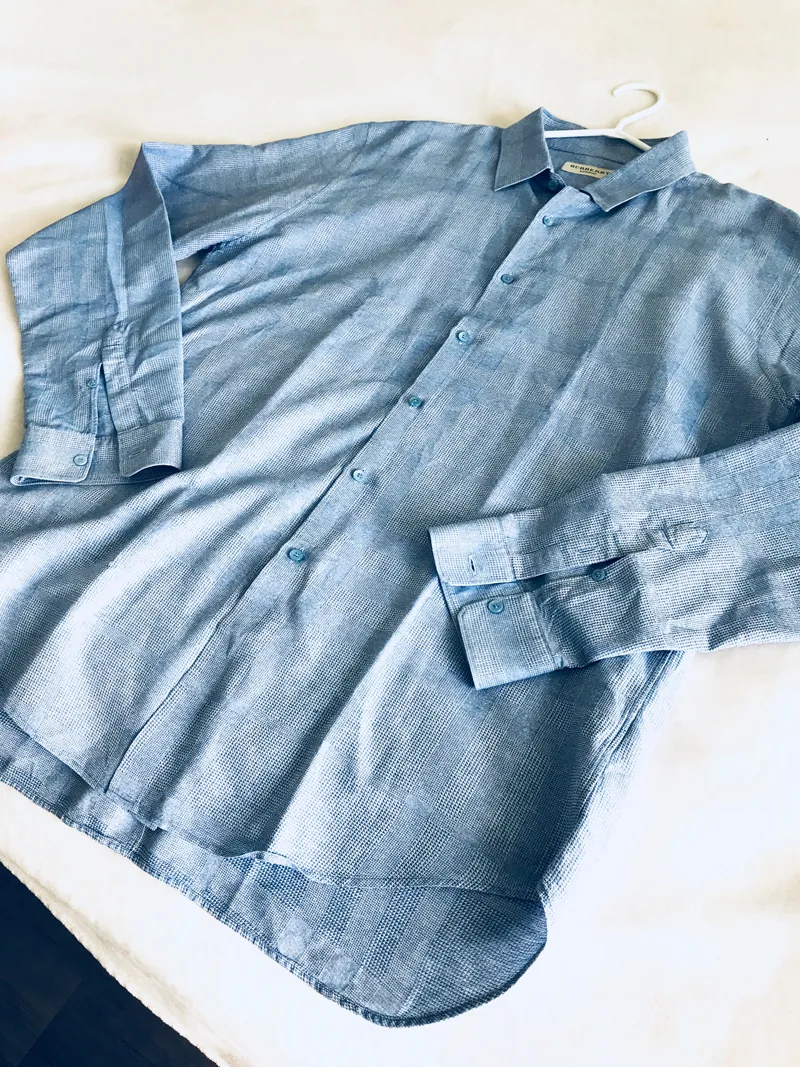 Burberry London Check Pale Blue Dress Shirt/XL — image 10
