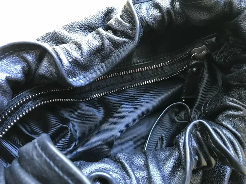 Burberry Black Leather “Warrior” Drawstring Tote — image 14
