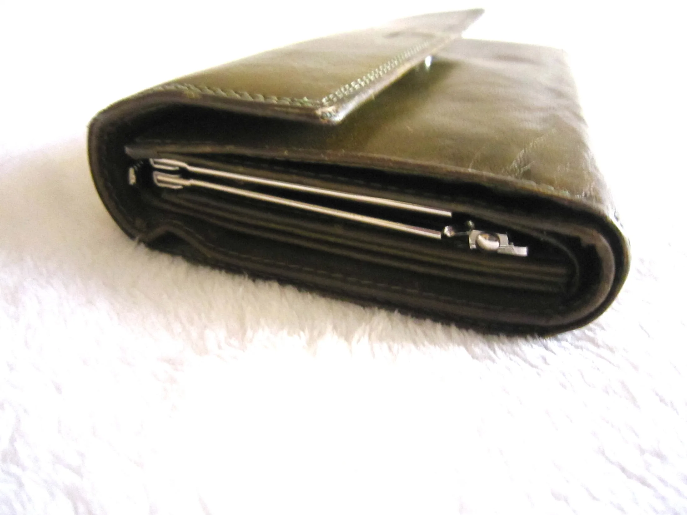 Cavalieri Green Leather Vera Pelle Wallet — image 3