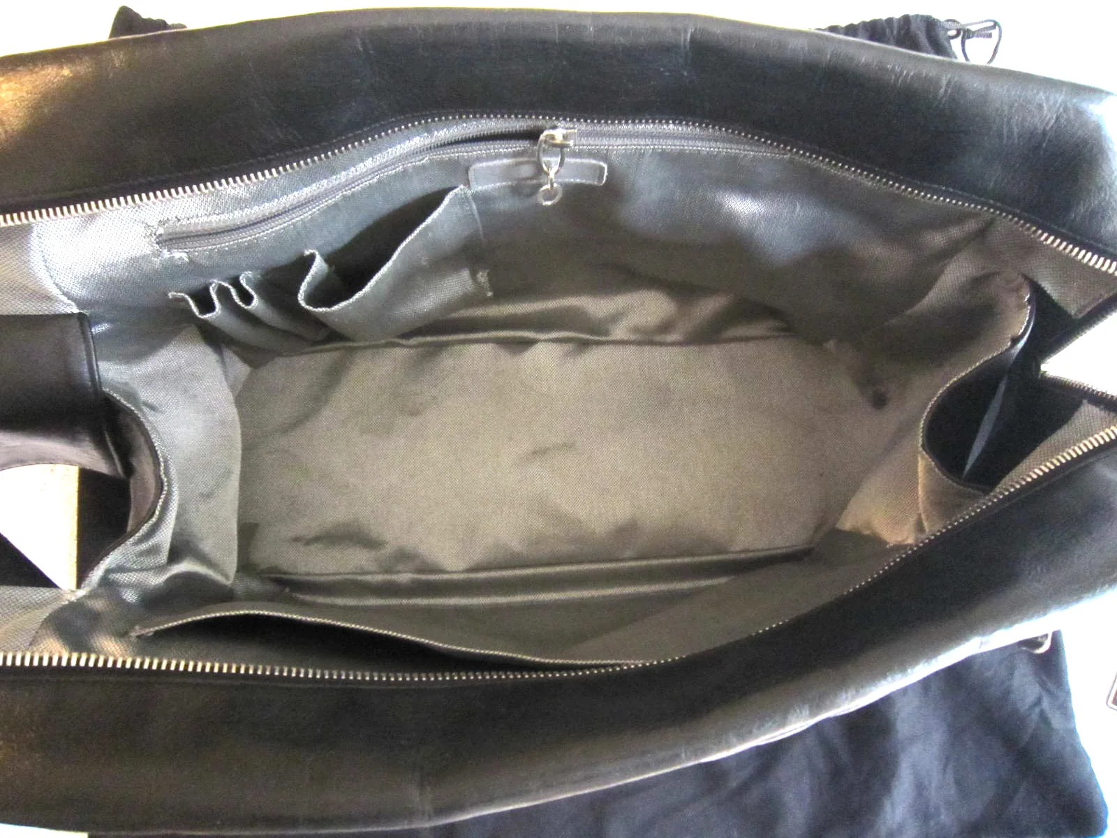 Chanel Black Lambskin Mademoiselle Tote Bag — image 5