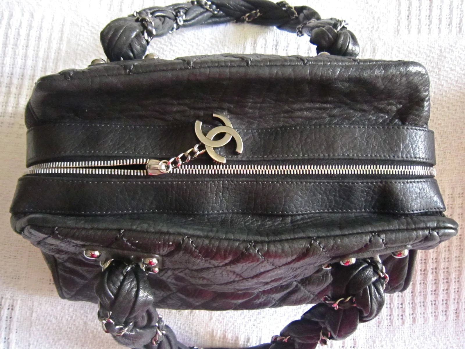 Chanel Limited Edition Lambskin Lady Braid Bowler Purse — image 4