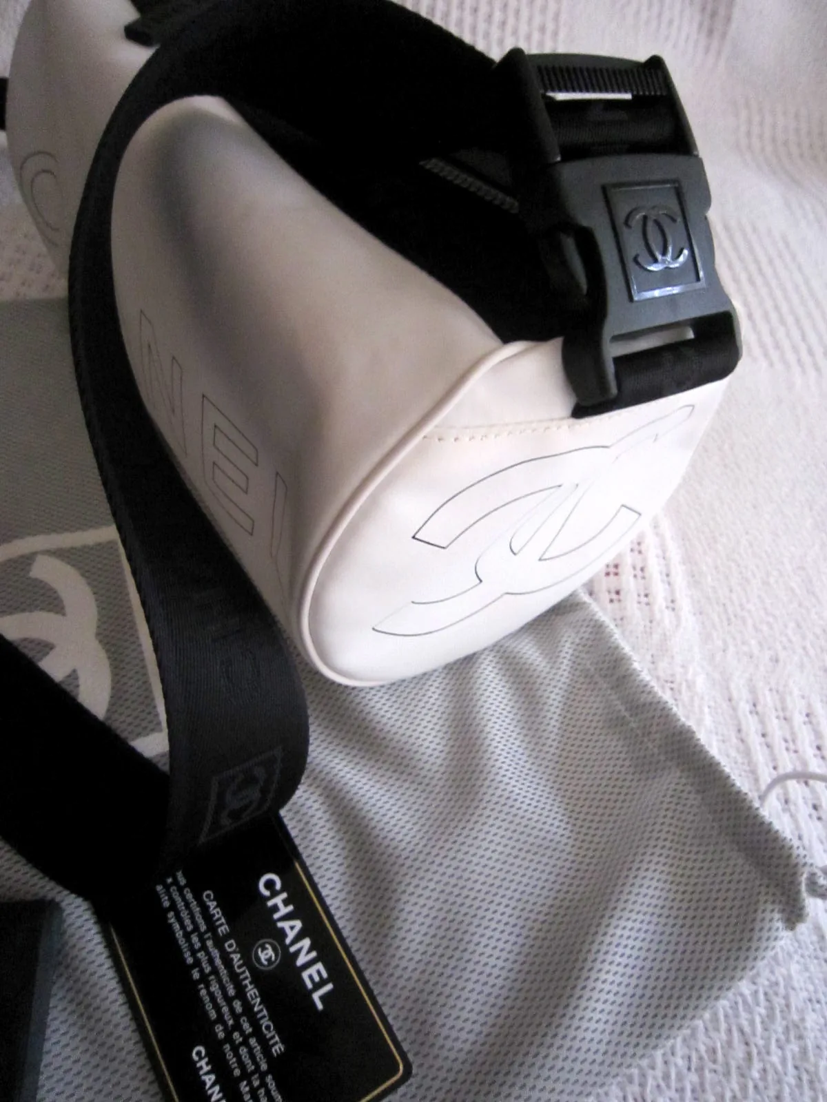 Chanel White Boston 3-Way Messenger Bag — image 2