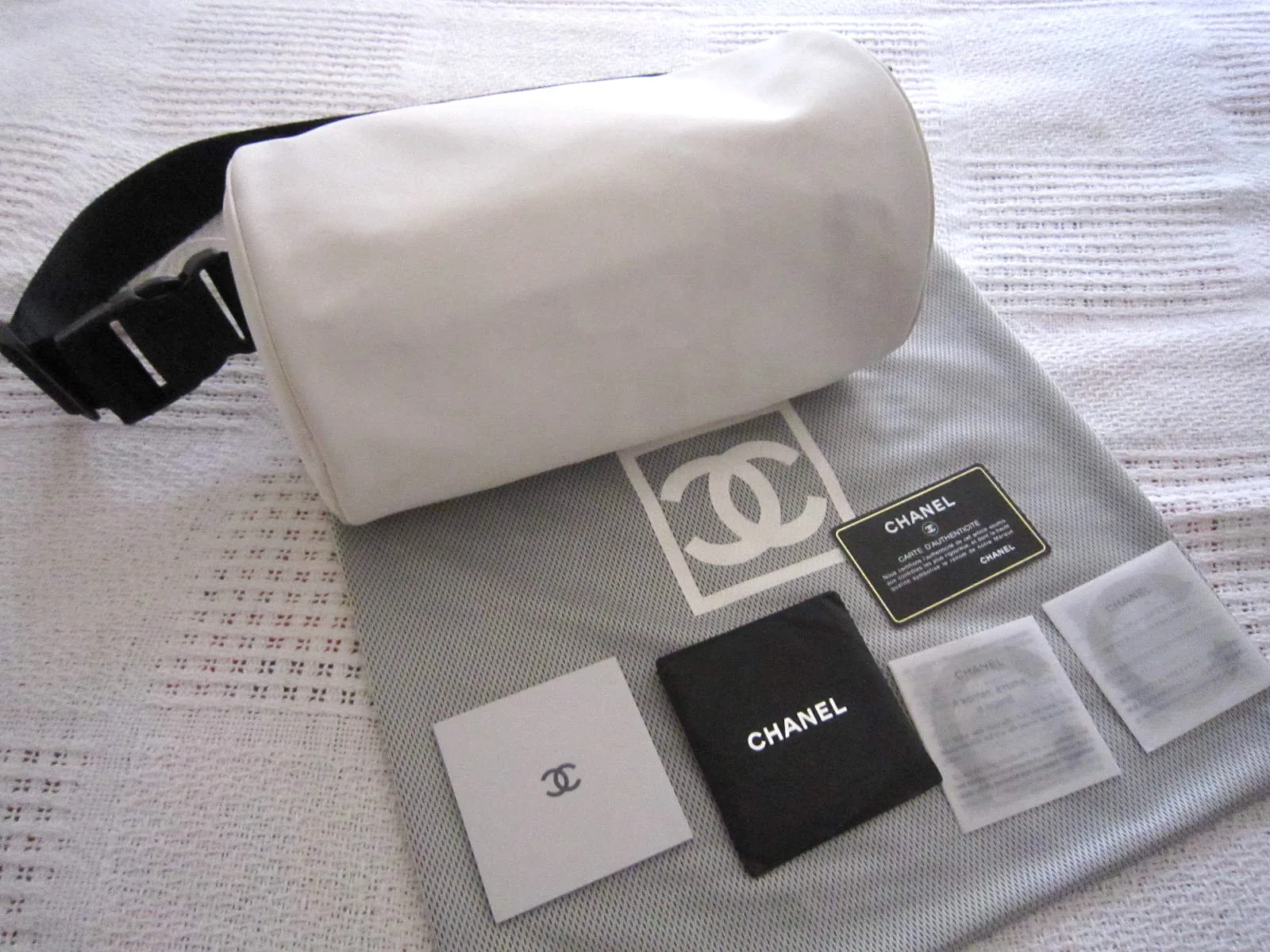 Chanel White Boston 3-Way Messenger Bag — image 3