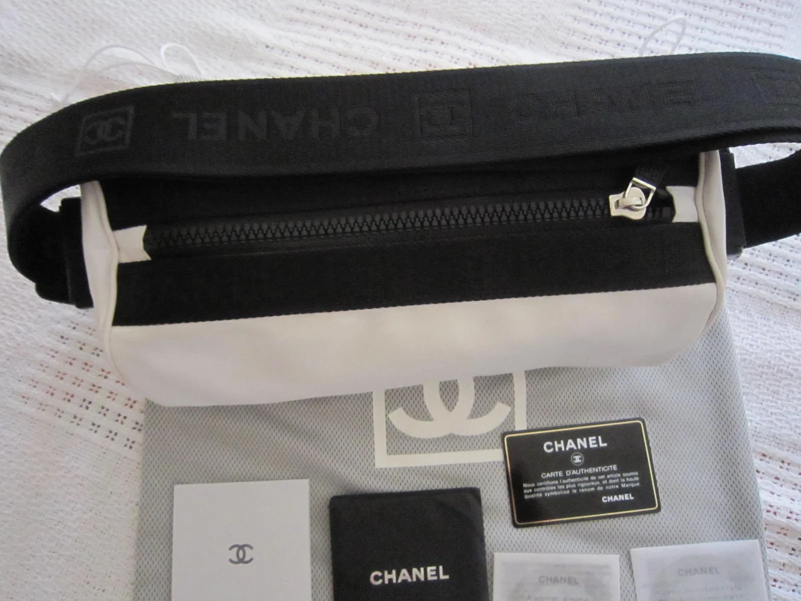 Chanel White Boston 3-Way Messenger Bag — image 4