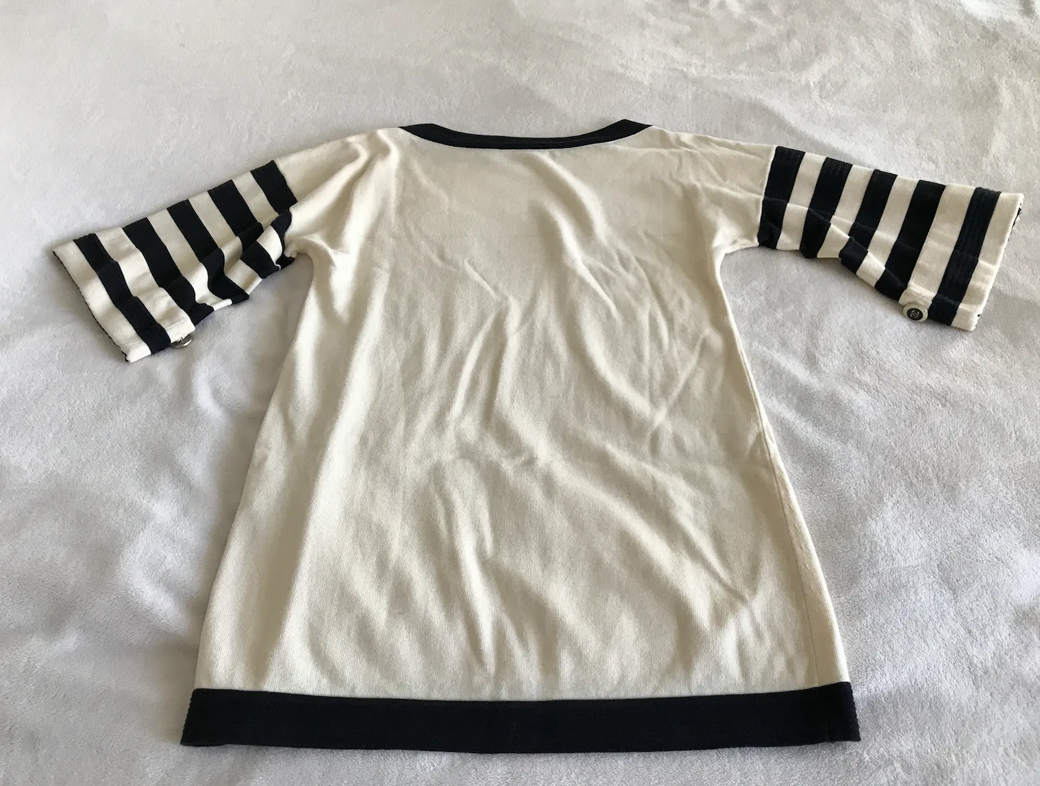 Chanel Striped Boat Neck Jumper w/Venetian Gondola Plate — image 6