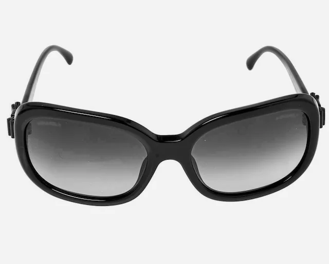 Chanel Black 5280-Q Bow Square Gradient Sunglasses — image 3
