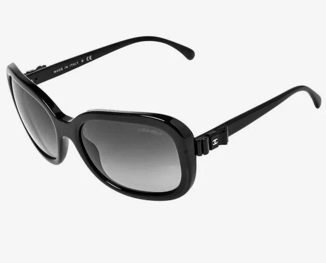 Chanel Black 5280-Q Bow Square Gradient Sunglasses — image 4