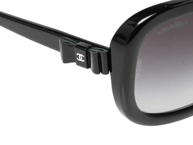 Chanel Black 5280-Q Bow Square Gradient Sunglasses — image 5