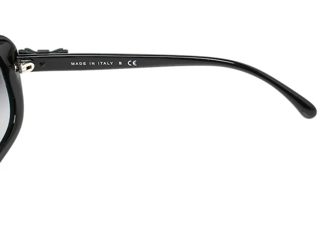 Chanel Black 5280-Q Bow Square Gradient Sunglasses — image 7