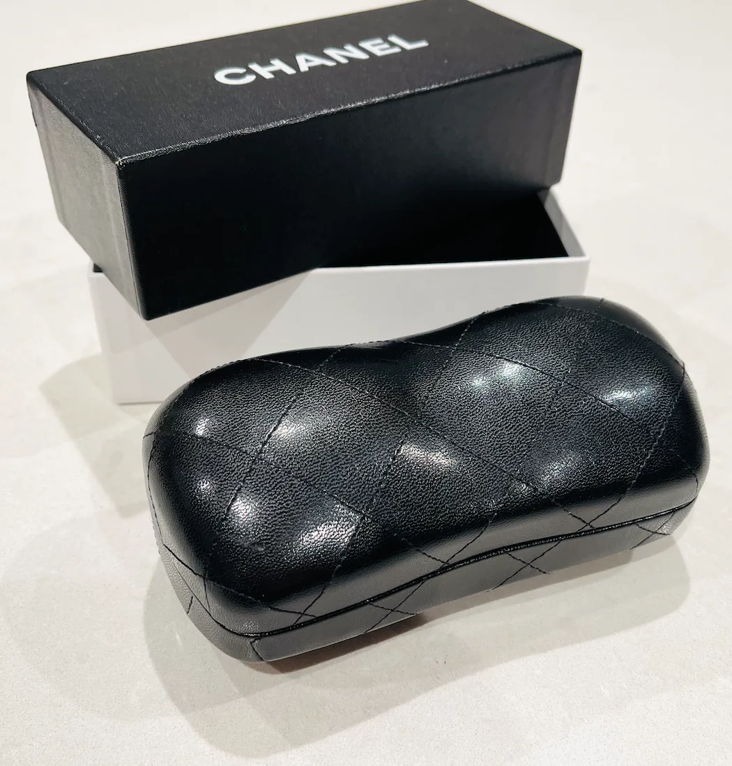 Chanel Black CC Logo Sunglasses Case & Box — image 7