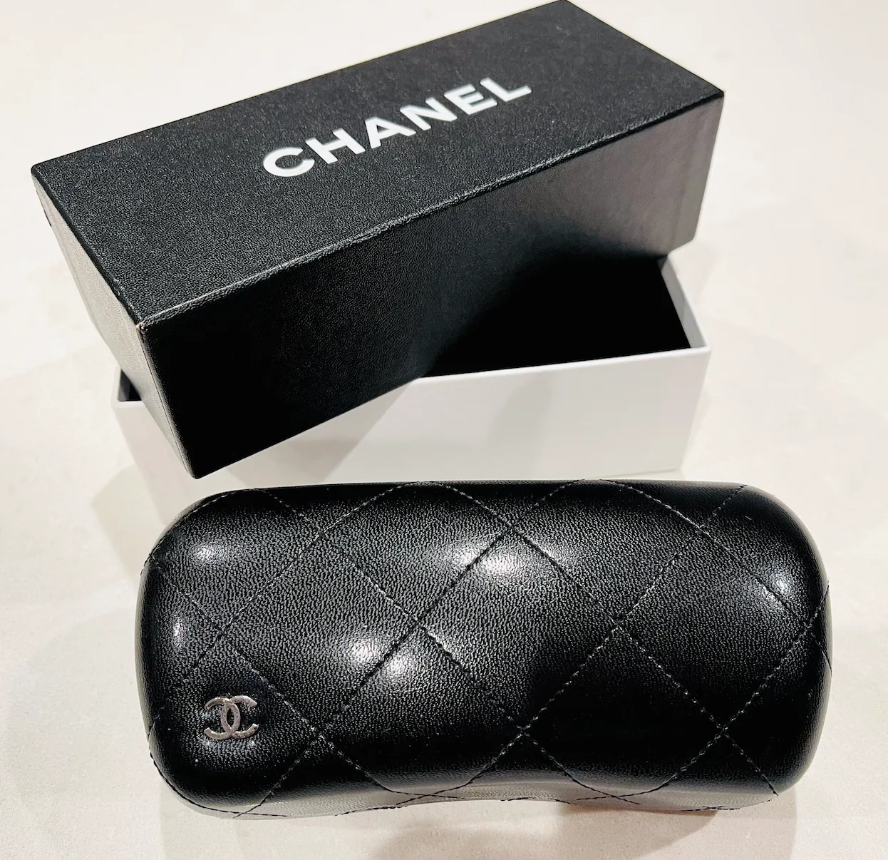 Chanel Black CC Logo Sunglasses Case & Box — image 8