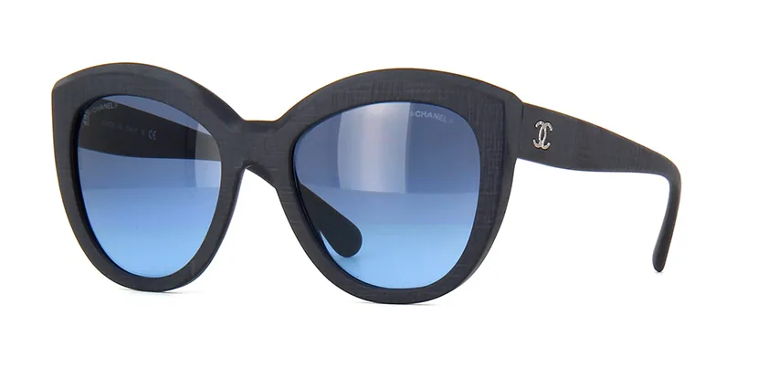 Chanel DK Blue Precious Butterfly Sunglasses