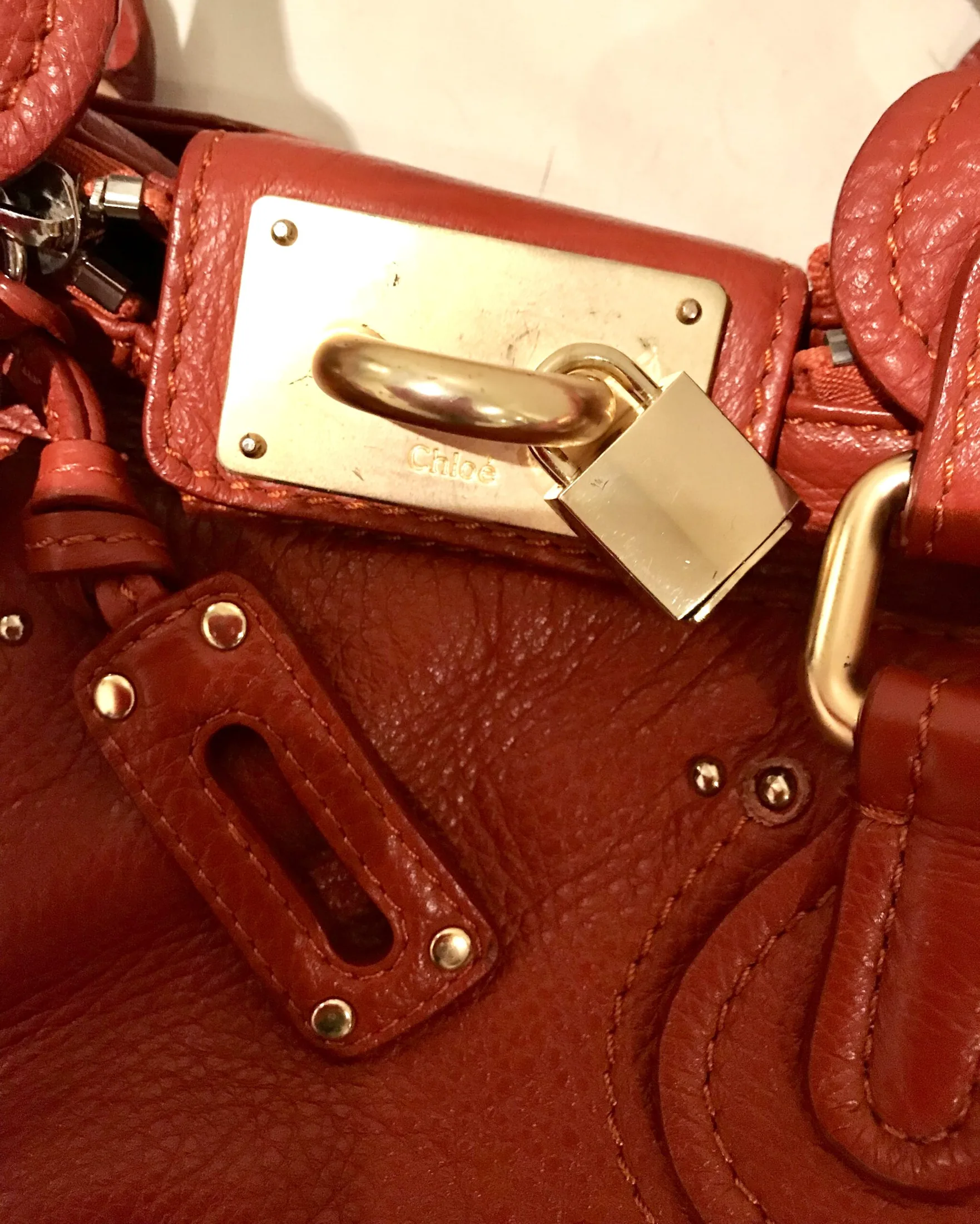 Chloe Paddington Leather Satchel — image 9