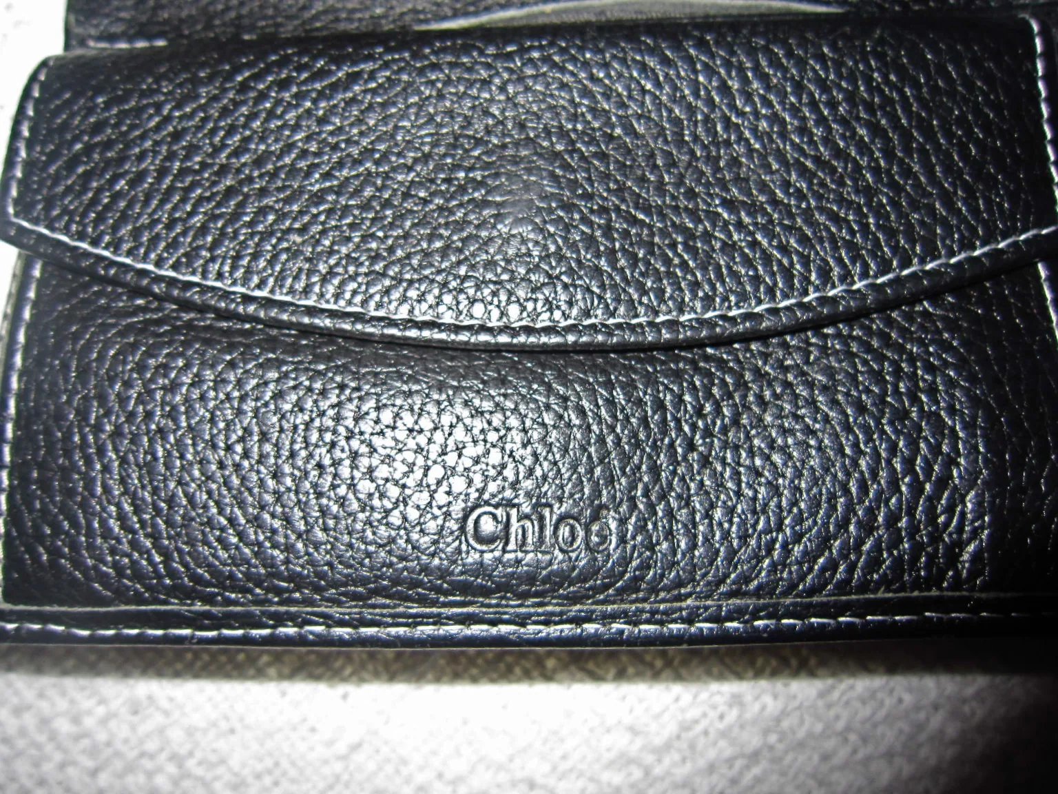 Chloe Black Leather Zip Wallet — image 5