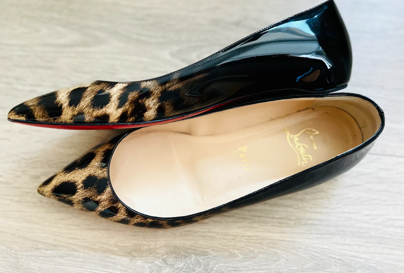 Christian Louboutin Leopard Patent Degrade Pigalle Follies Flats — image 7