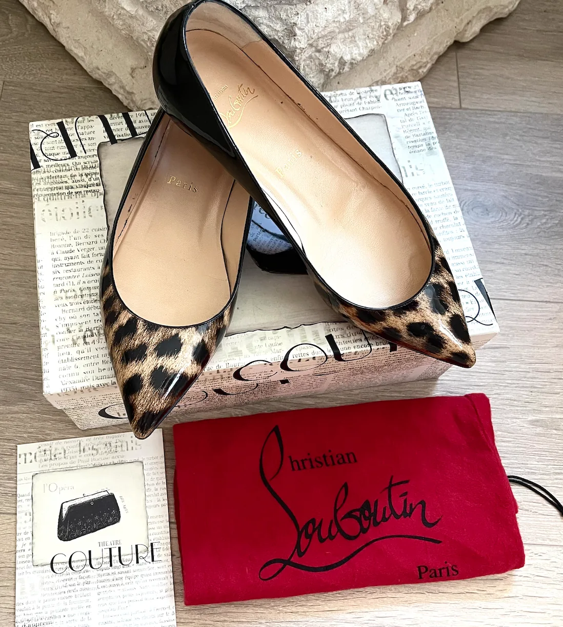 Christian Louboutin Leopard Patent Degrade Pigalle Follies Flats — image 8