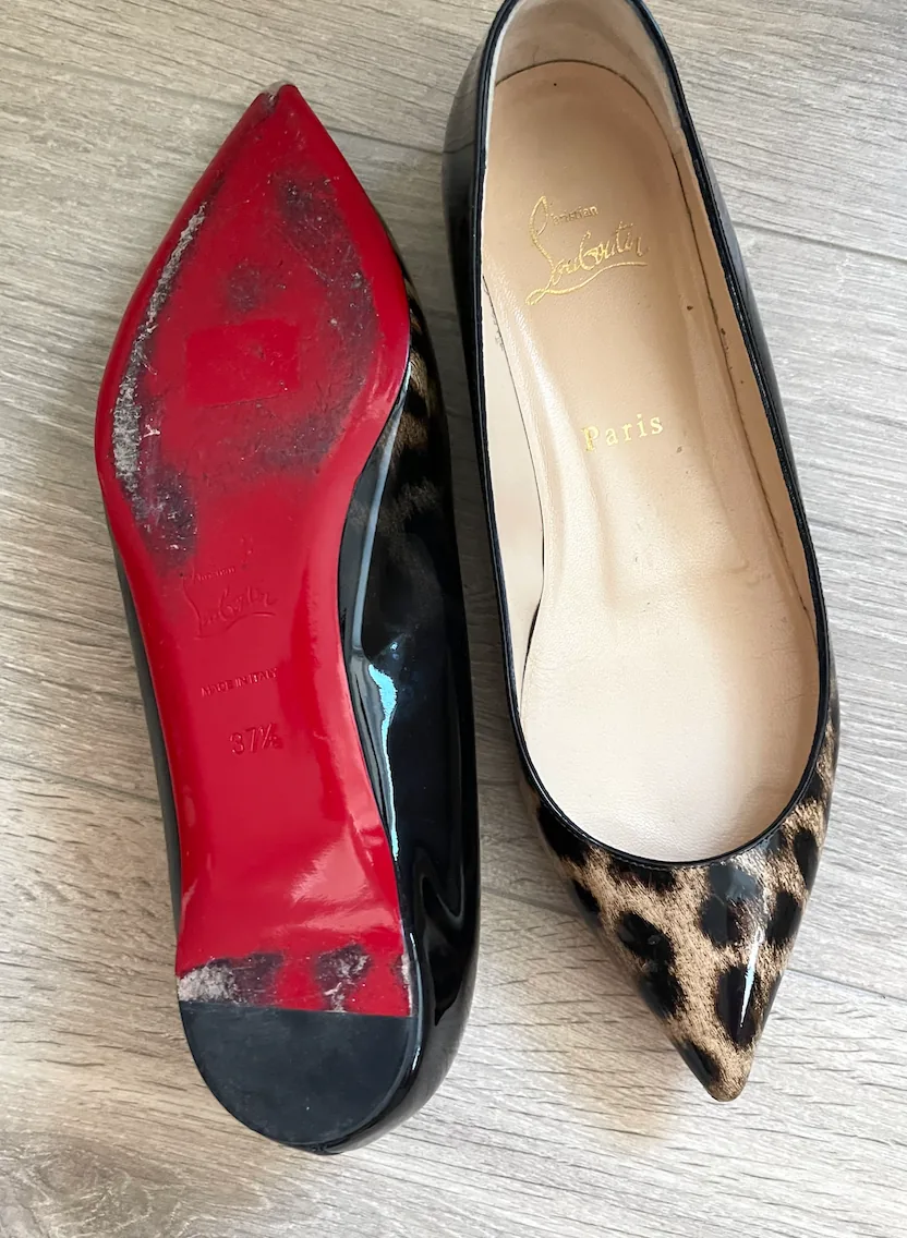 Christian Louboutin Leopard Patent Degrade Pigalle Follies Flats — image 11