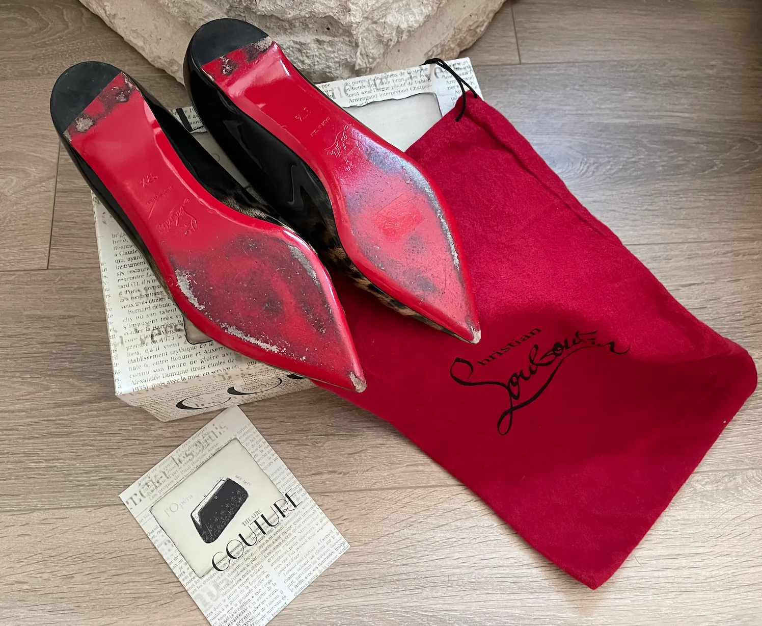 Christian Louboutin Leopard Patent Degrade Pigalle Follies Flats — image 15