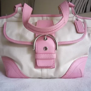 Coach 1882 Soho Twill Pink Tote