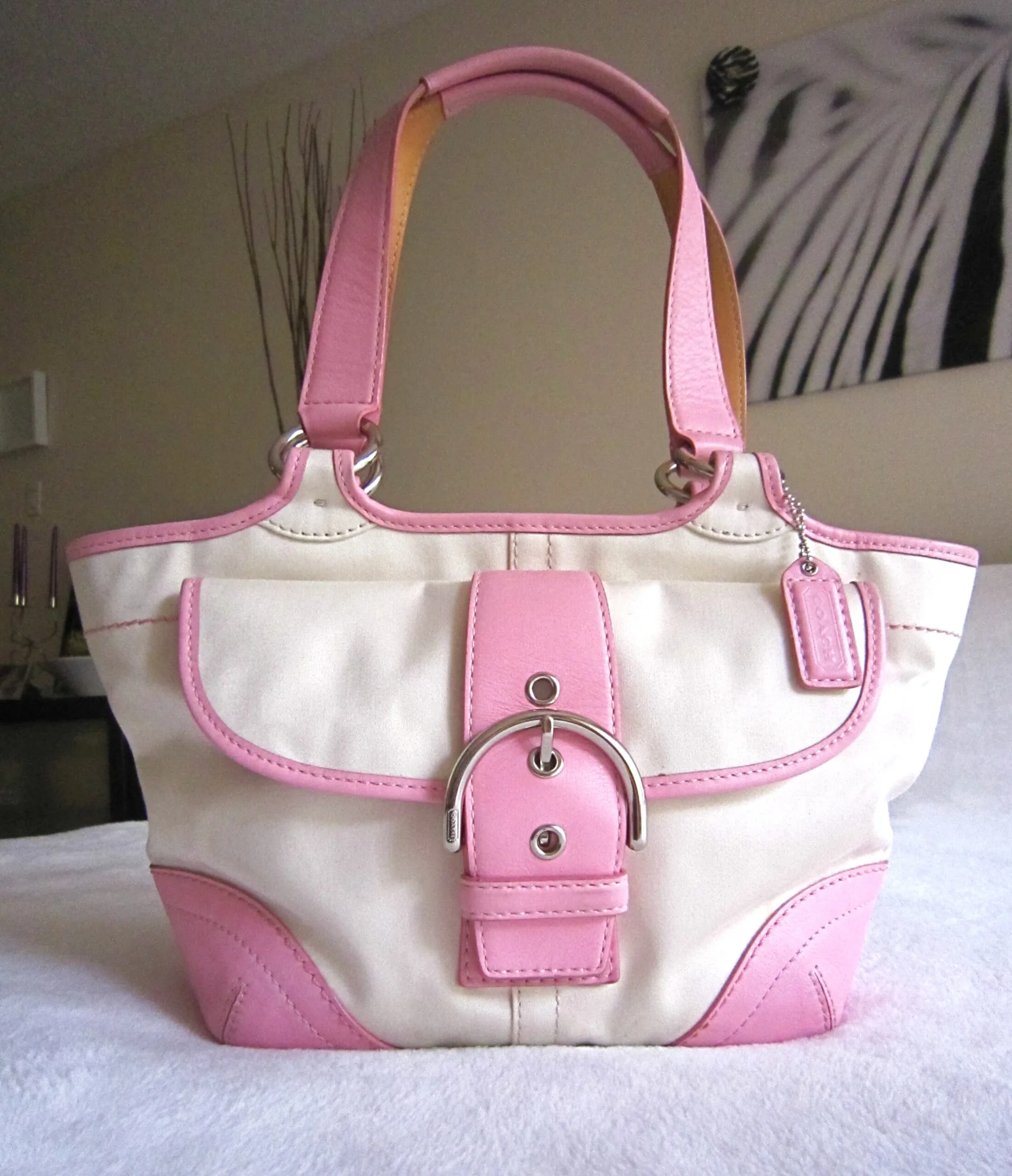Coach 1882 Soho Twill Pink Tote — image 2