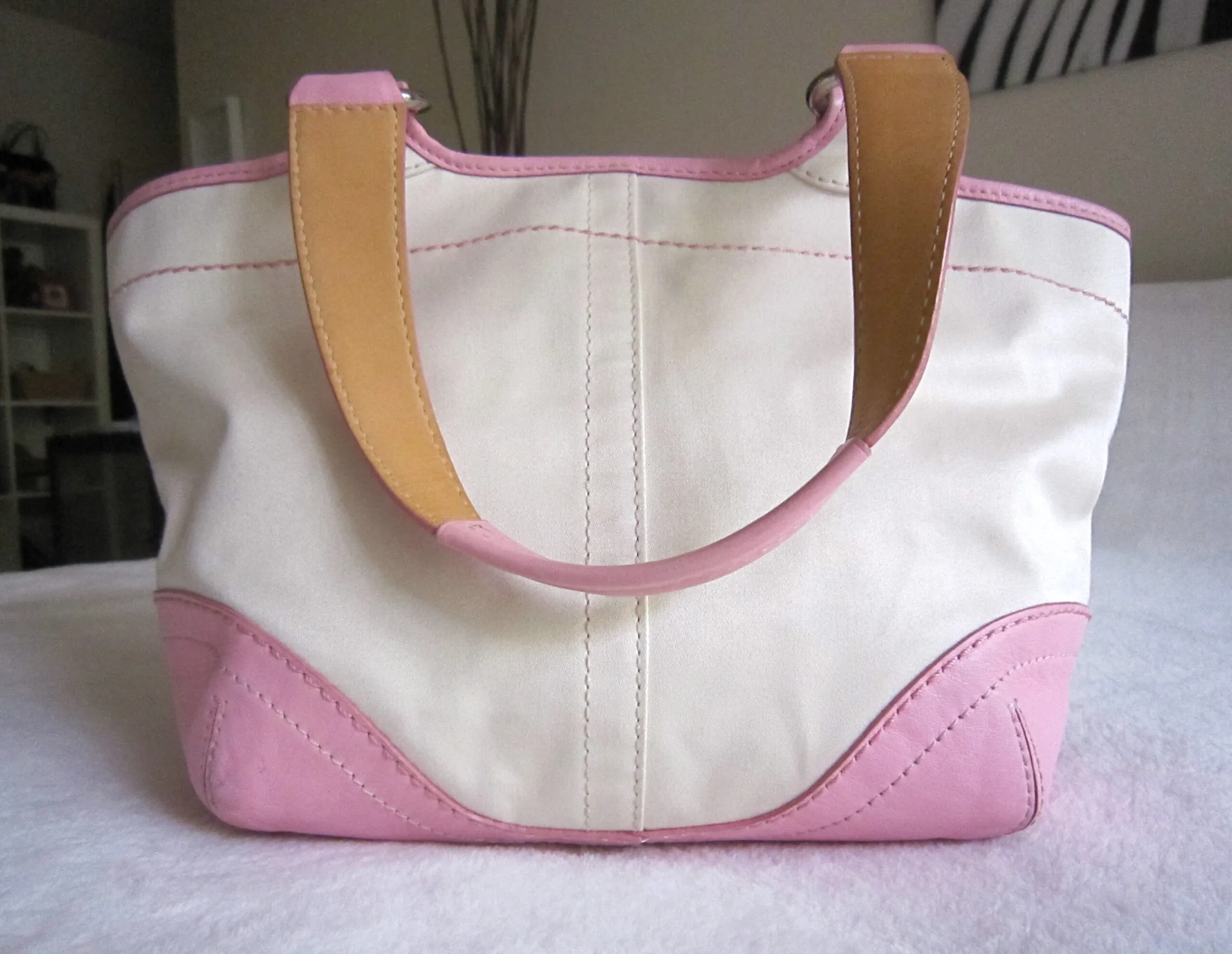 Coach 1882 Soho Twill Pink Tote — image 3