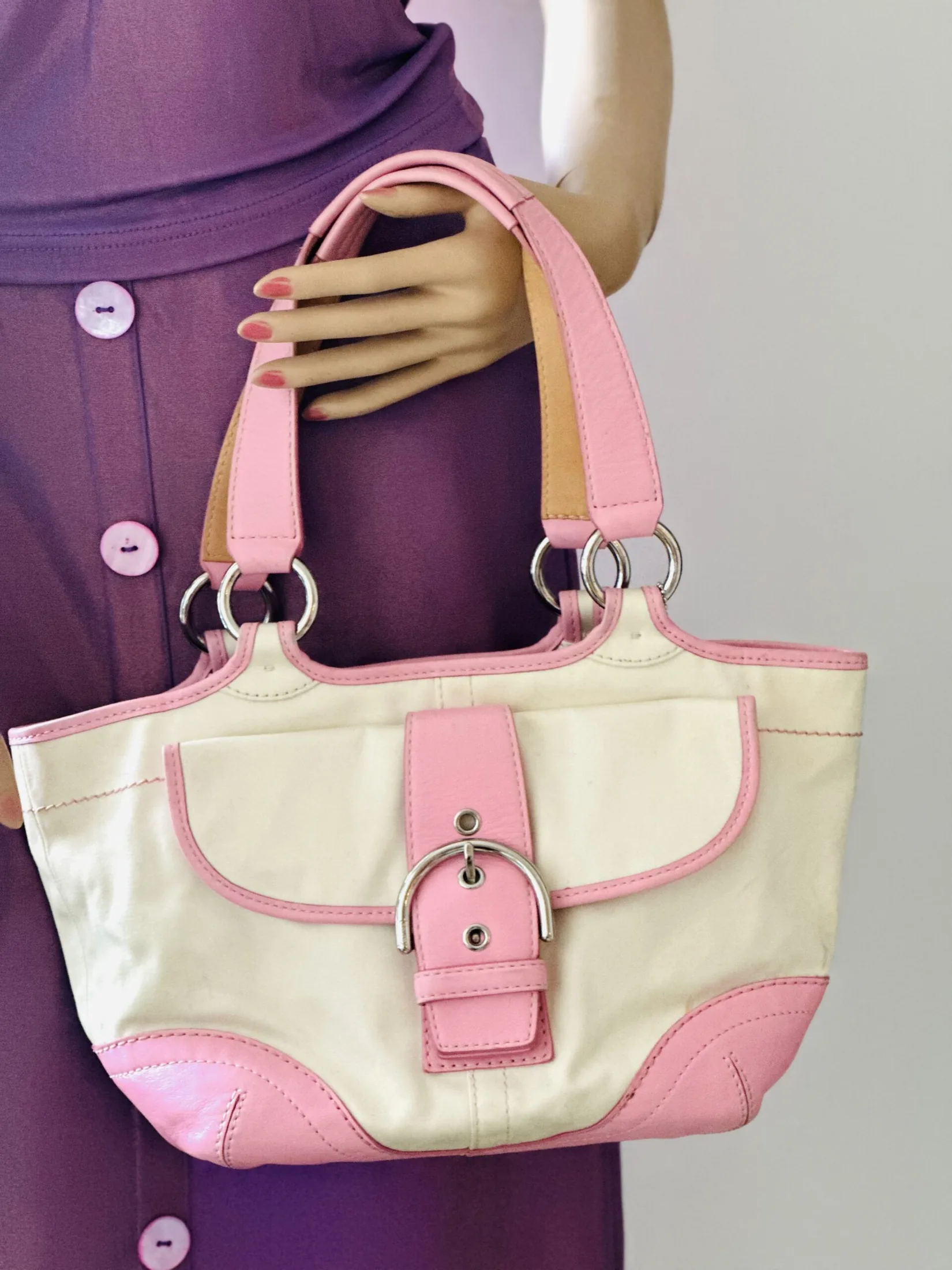Coach 1882 Soho Twill Pink Tote — image 6